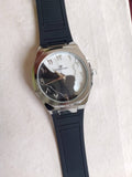 Arabic Black Aura Leather Watch