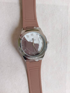 Arabic Black Aura Leather Watch