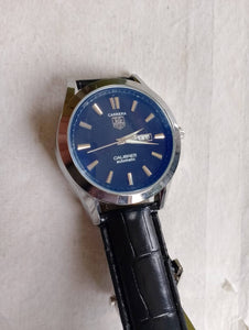 Carrera Day & Date Leather Watch